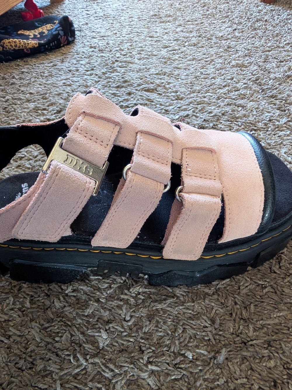 Dr. Martens Pink Chunky Platform Sandals - Picture 3 of 5